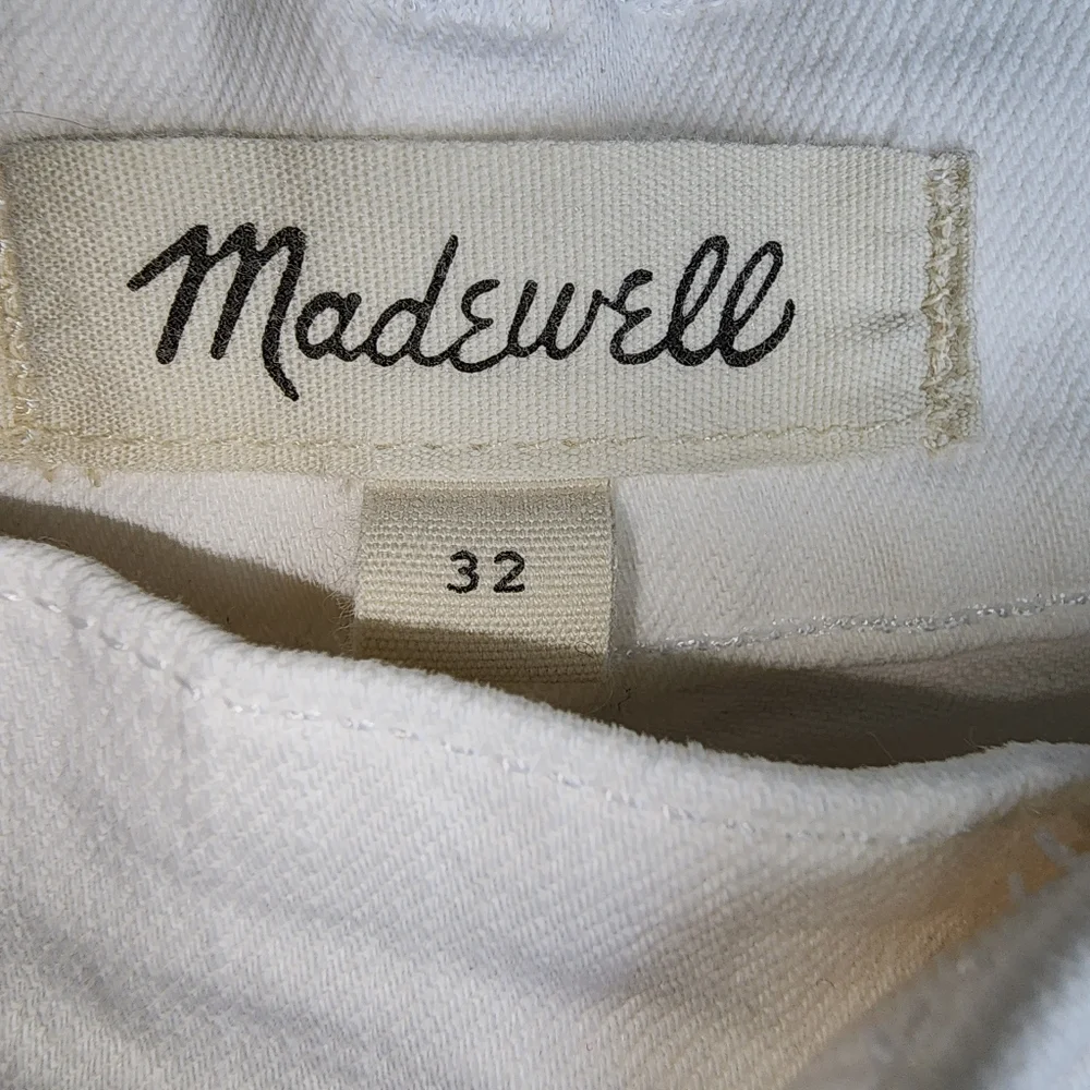 Madewell‎ denim women 32 cutoff white shorts