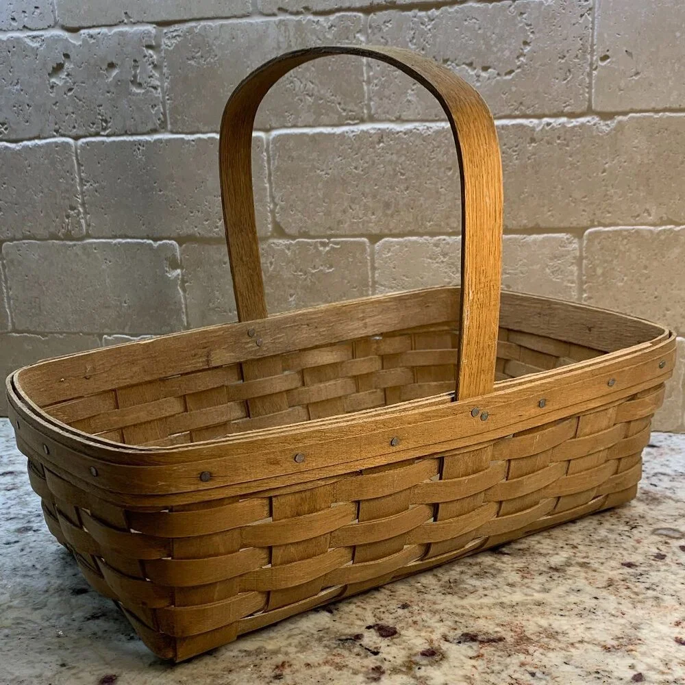 Vintage Longaberger Rectangle Basket 1985 #1