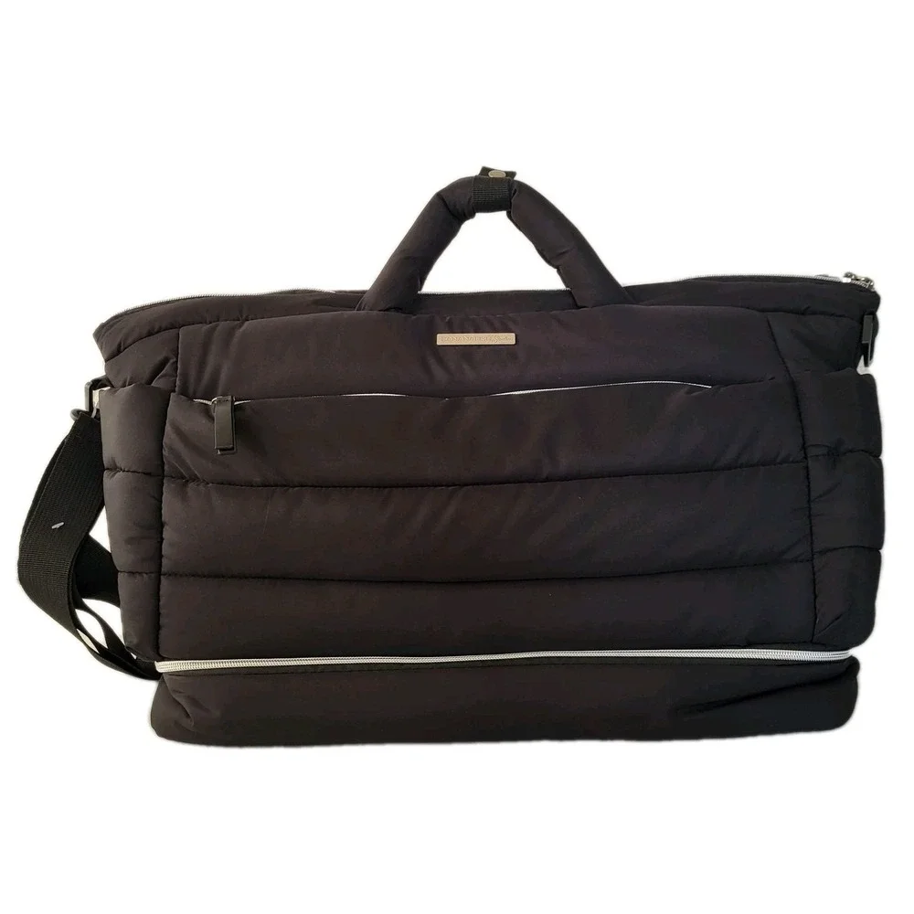 Bananafish Studio 11 Pockets Weekender Tote Diaper Bag Black New No Tags Travel