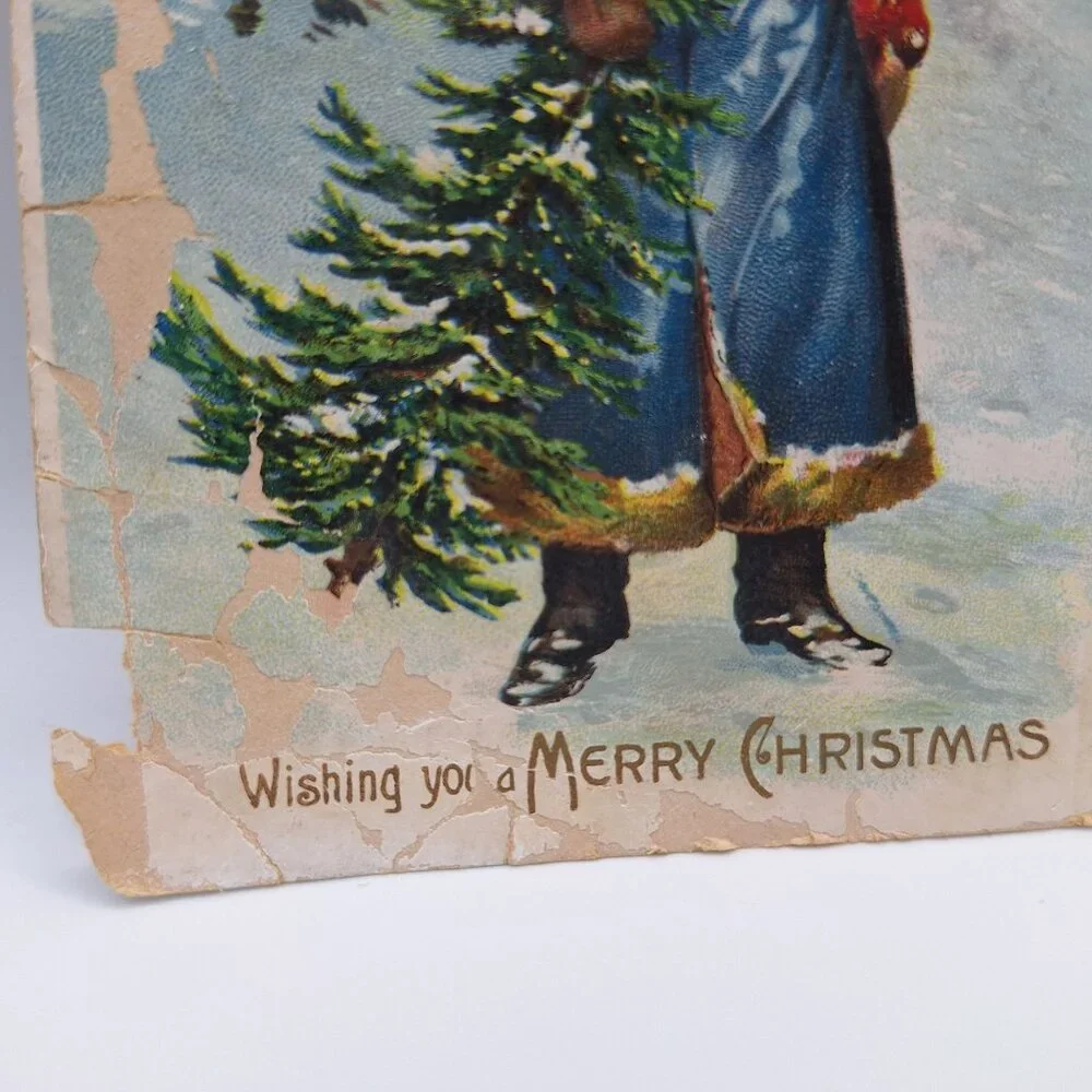 German Santa Claus Christmas Postcard this vintage
