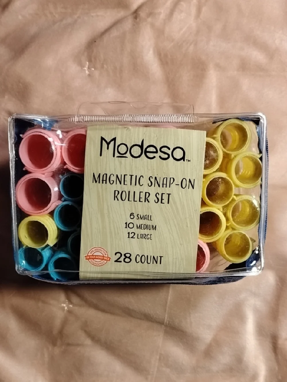 Magnetic Snap-On Roller Set - Pink, Yellow, Blue