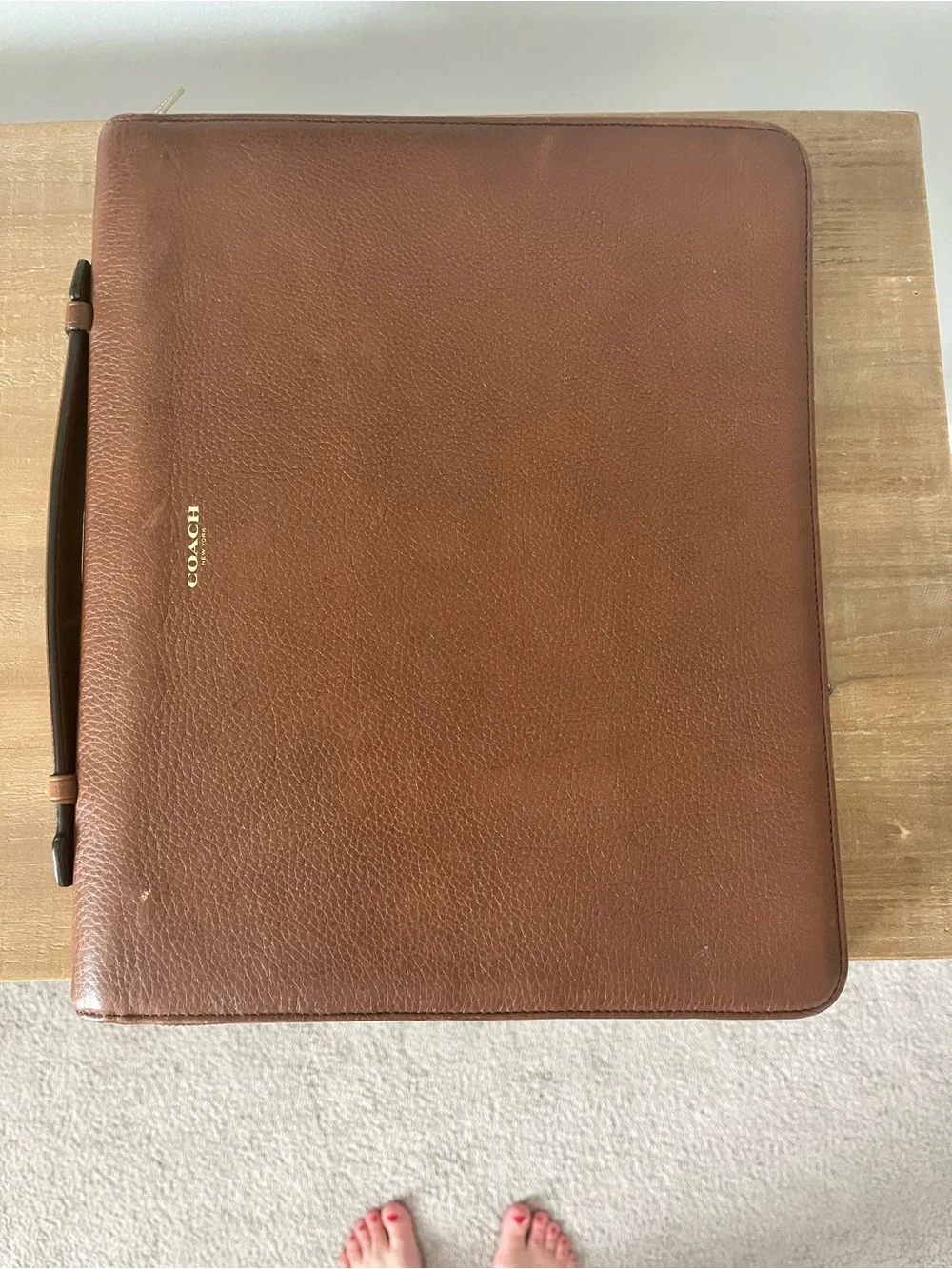 Coach leather briefcase
