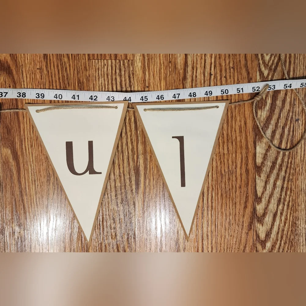 Hand Crafted thankful banner