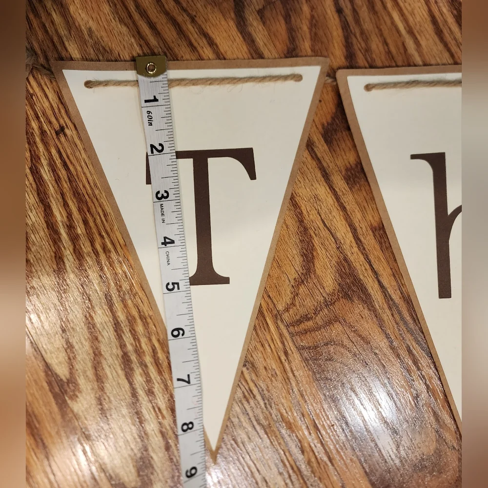 Hand Crafted thankful banner