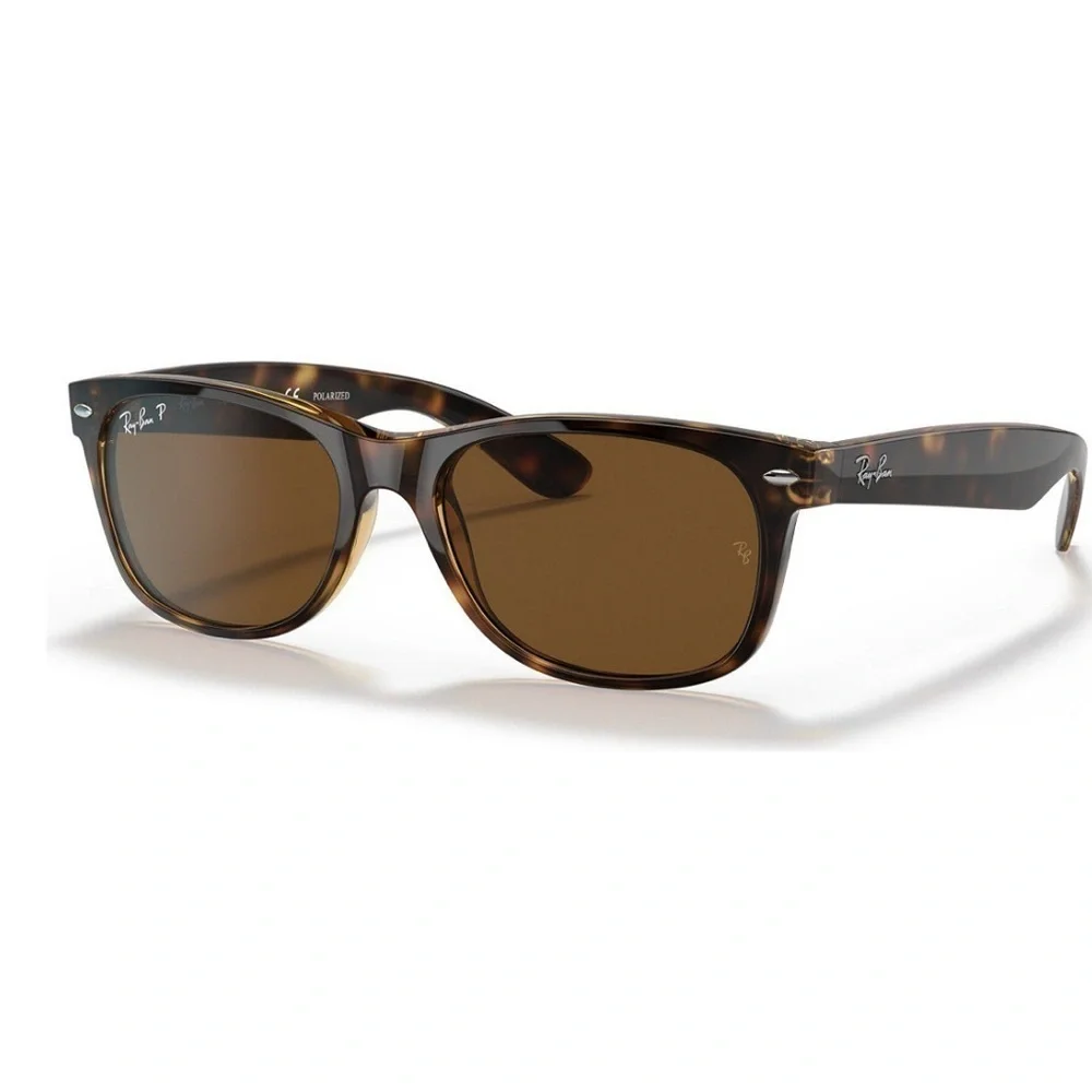 NWT Ray Ban NEW WAYFARER CLASSIC Sunglasses Polarized Polished Tortoise Brown