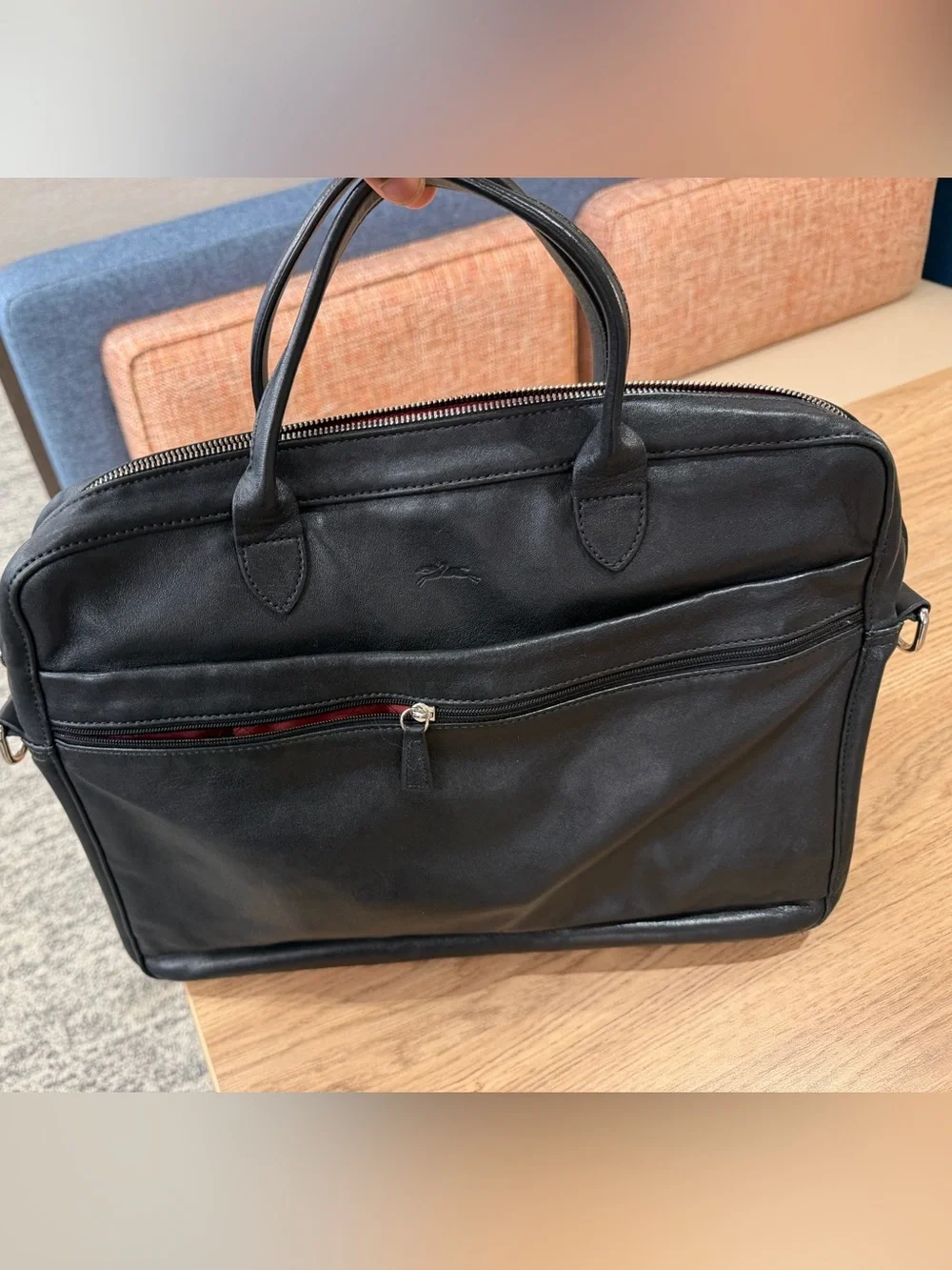 Longchamp multicolor carry textile