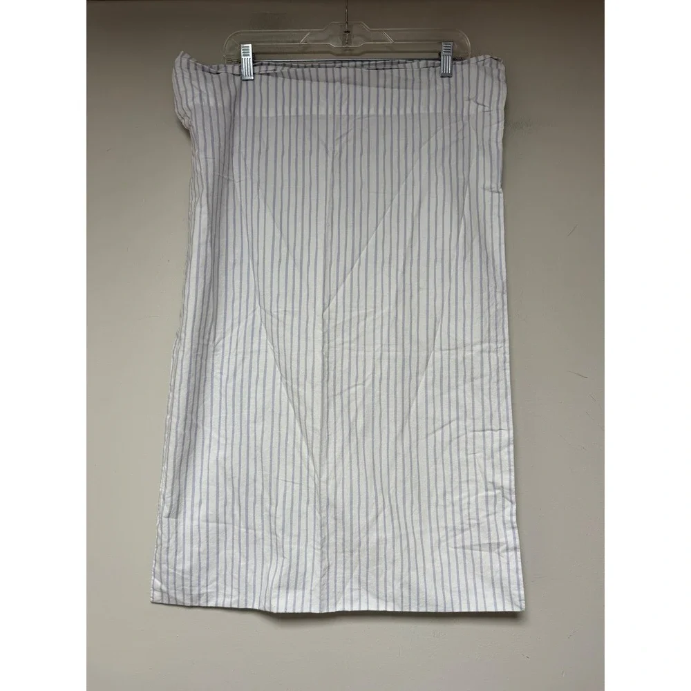 Crate & Kids Organic Cotton Blue Stripe Pillowcase‎ Standard Size Made in India