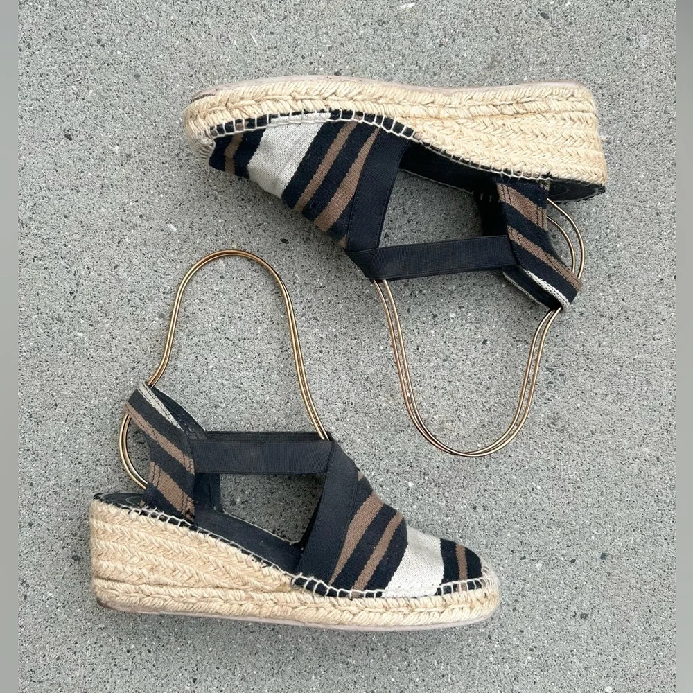 Toni Pons - Striped Espadrille‎ Wedge Sandals
