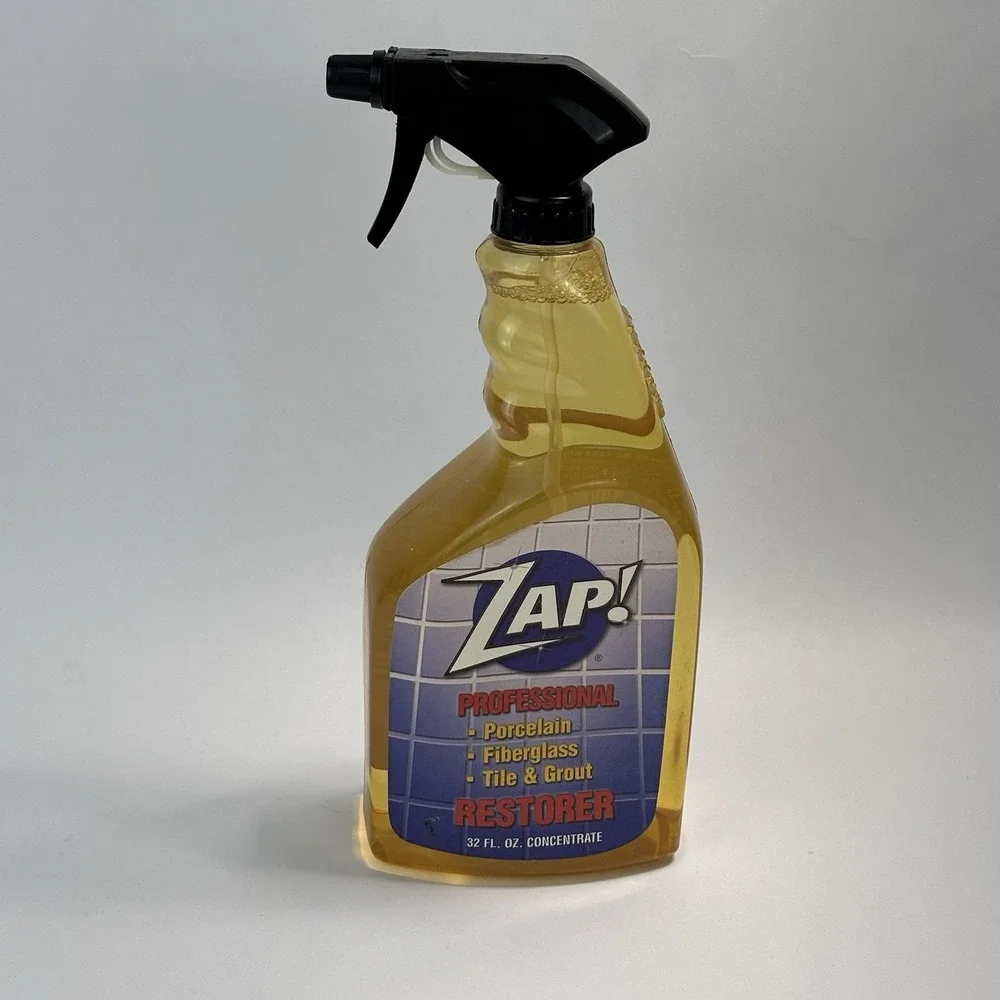 ZAP! PROFESSIONAL RESTORER Tile Porcelain Grout 32 oz Spray Bottle