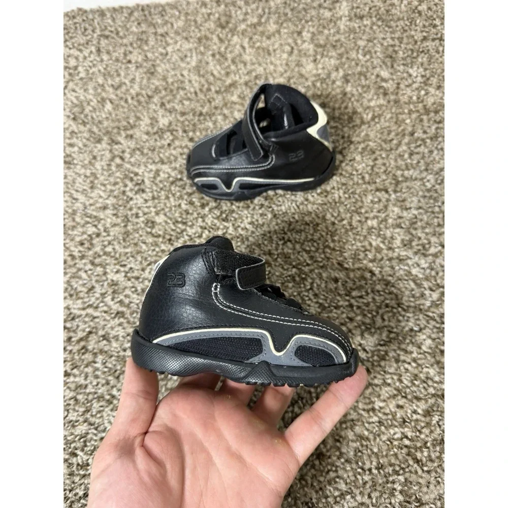 2005 Vintage Baby Jordan XXI Black Grey sz 4C newborn infant shoes.