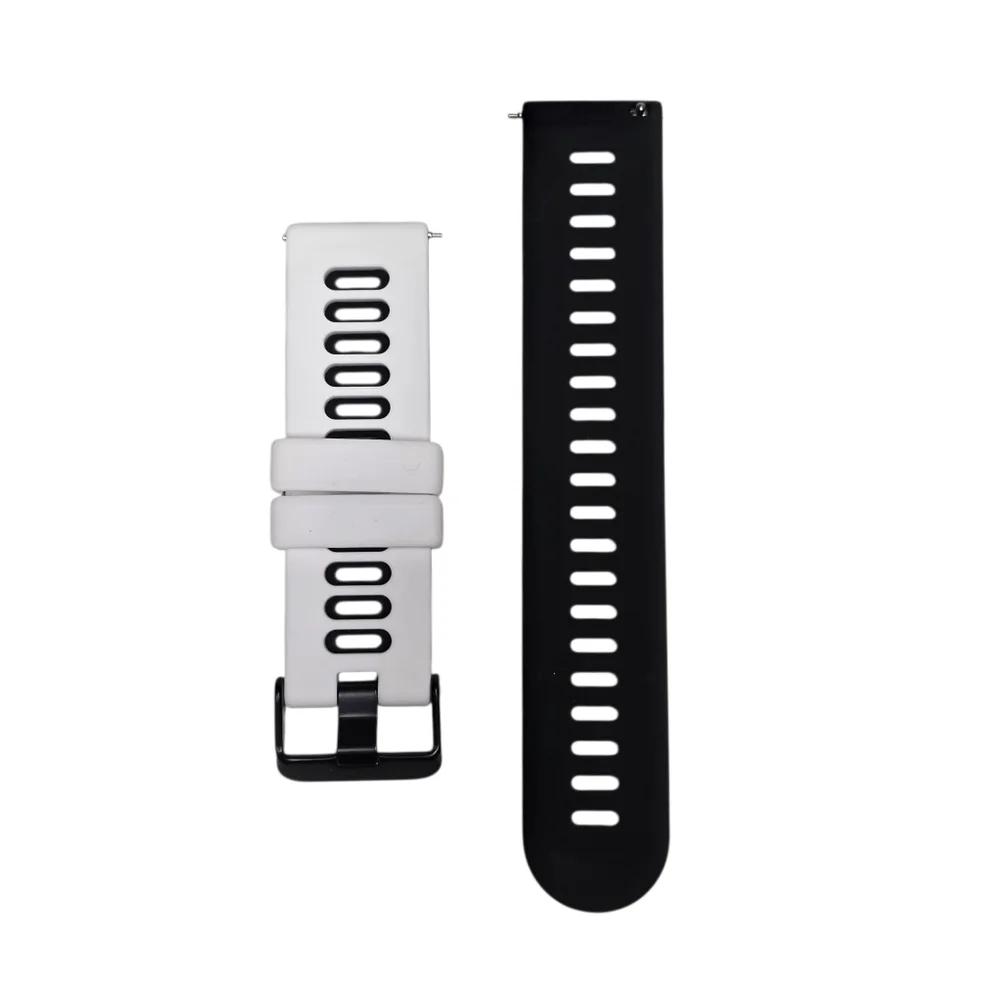 Samsung Smartwatch Band Unisex Black White Silicone 22mm Compatible Accessories