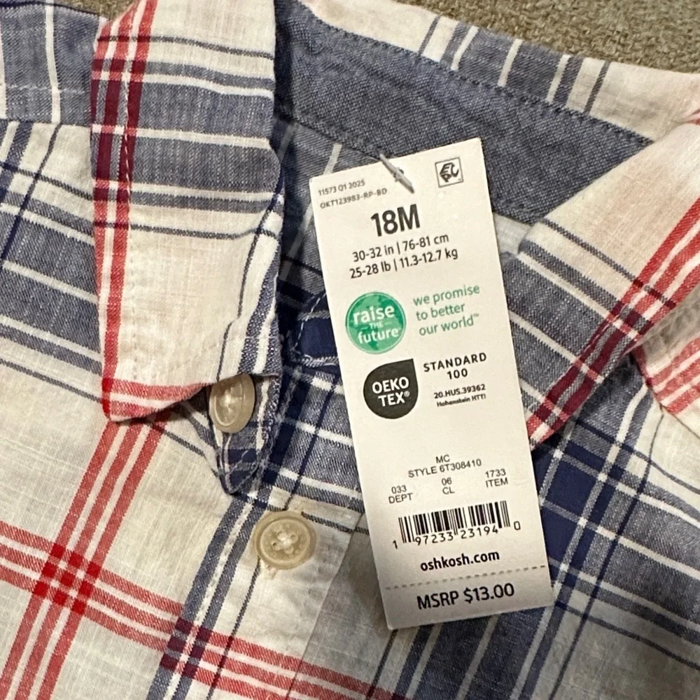 OshKosh Bgosh charming plaid