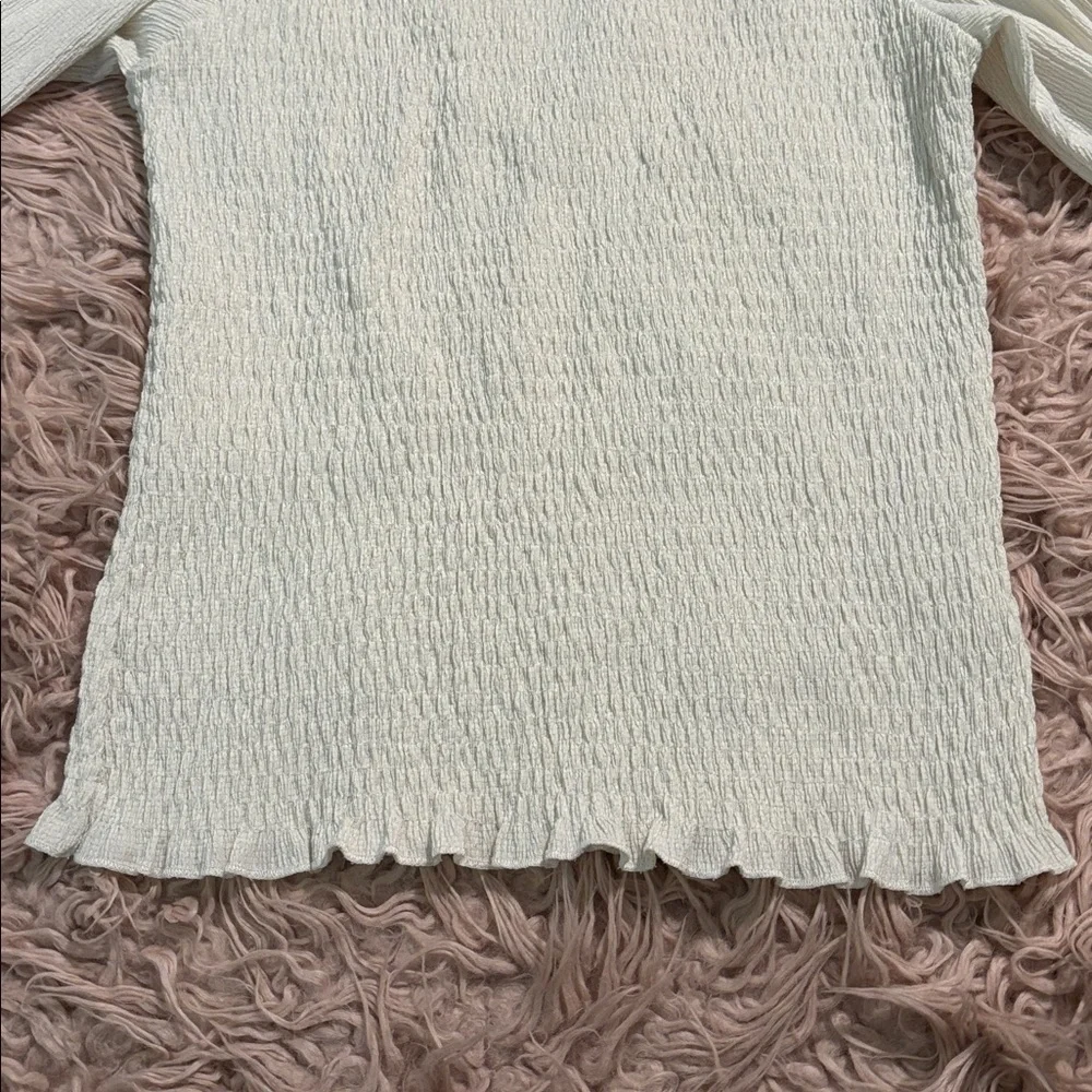 Anthropologie smocked puff