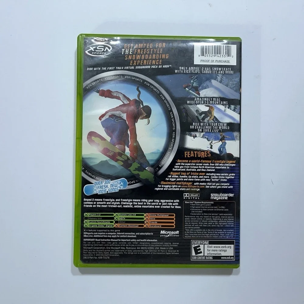 2 Original XBOX Games Speed Kings & Amped 2 Both Complete CIB