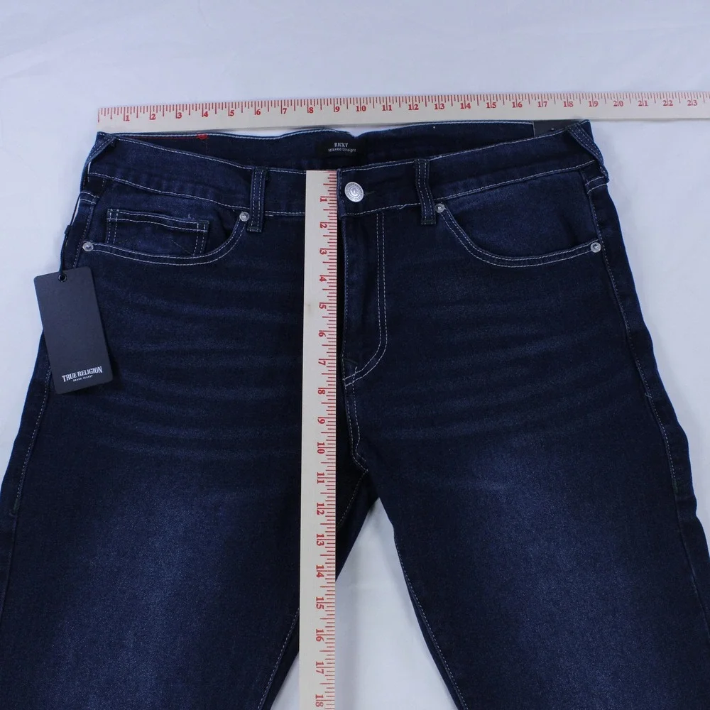 True Religion Ricky Straight Jeans for Men - New with Tags - Size 36 x 34