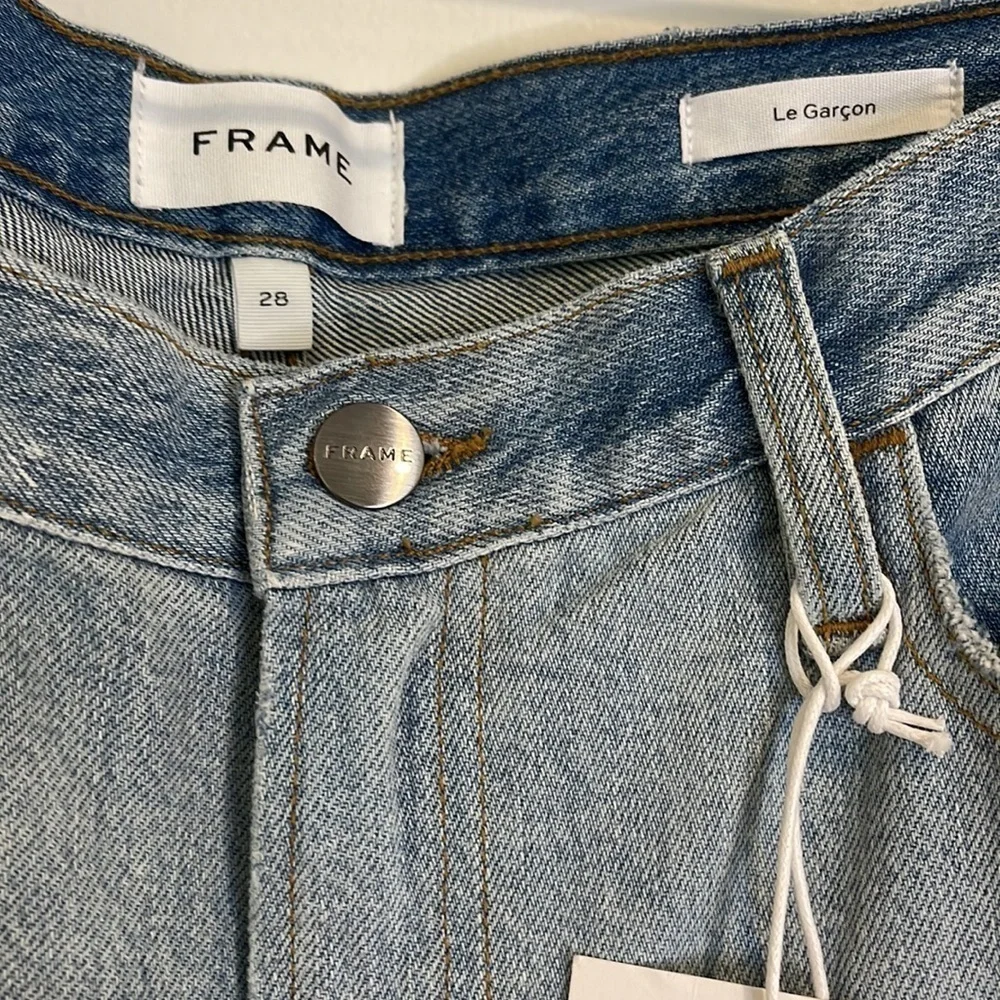 Frame Le Garçon mid-rise Straight Fit Jeans Dinsmore M