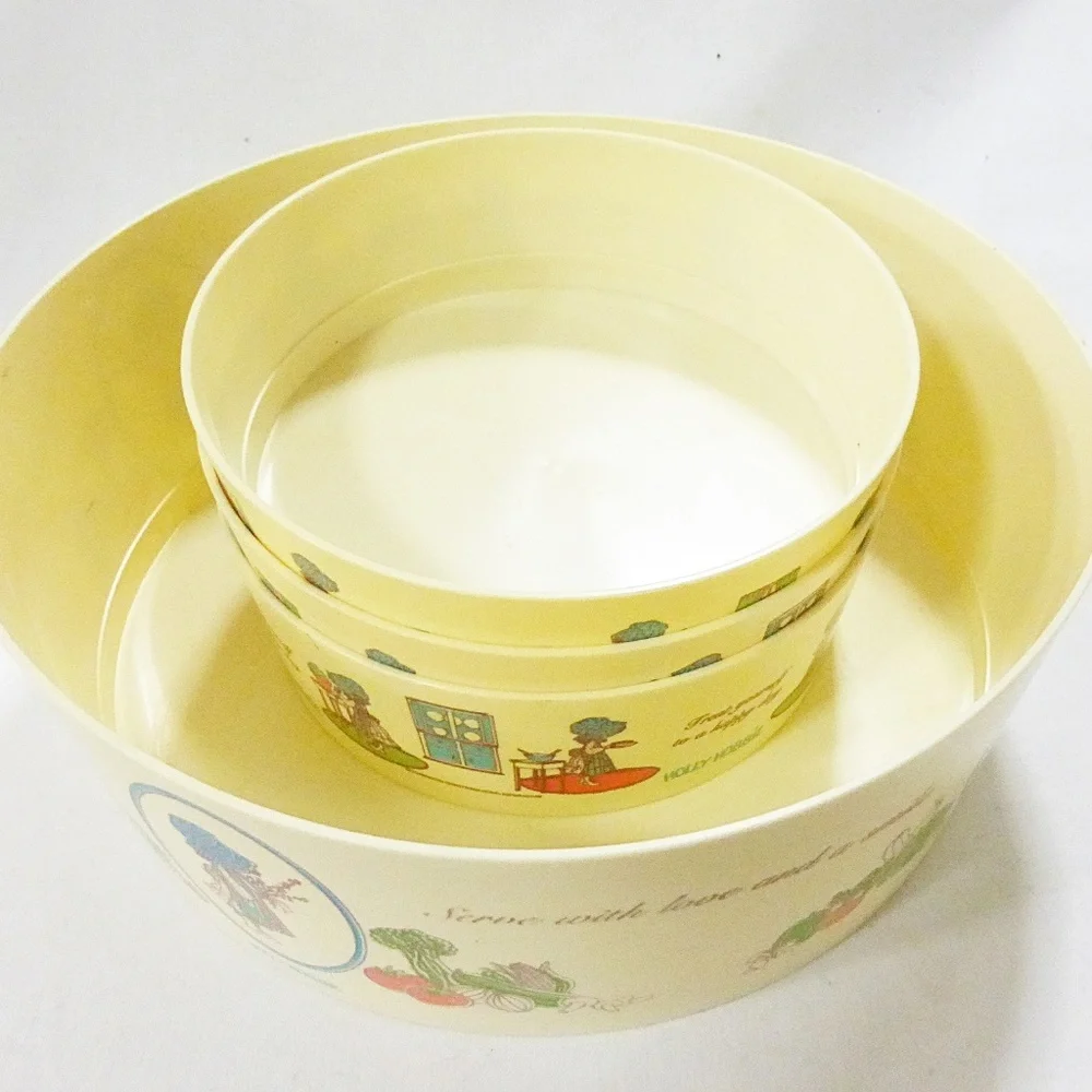 Vtg Holly‎ Hobbie the coca cola company collector series salad bowl set of 4
