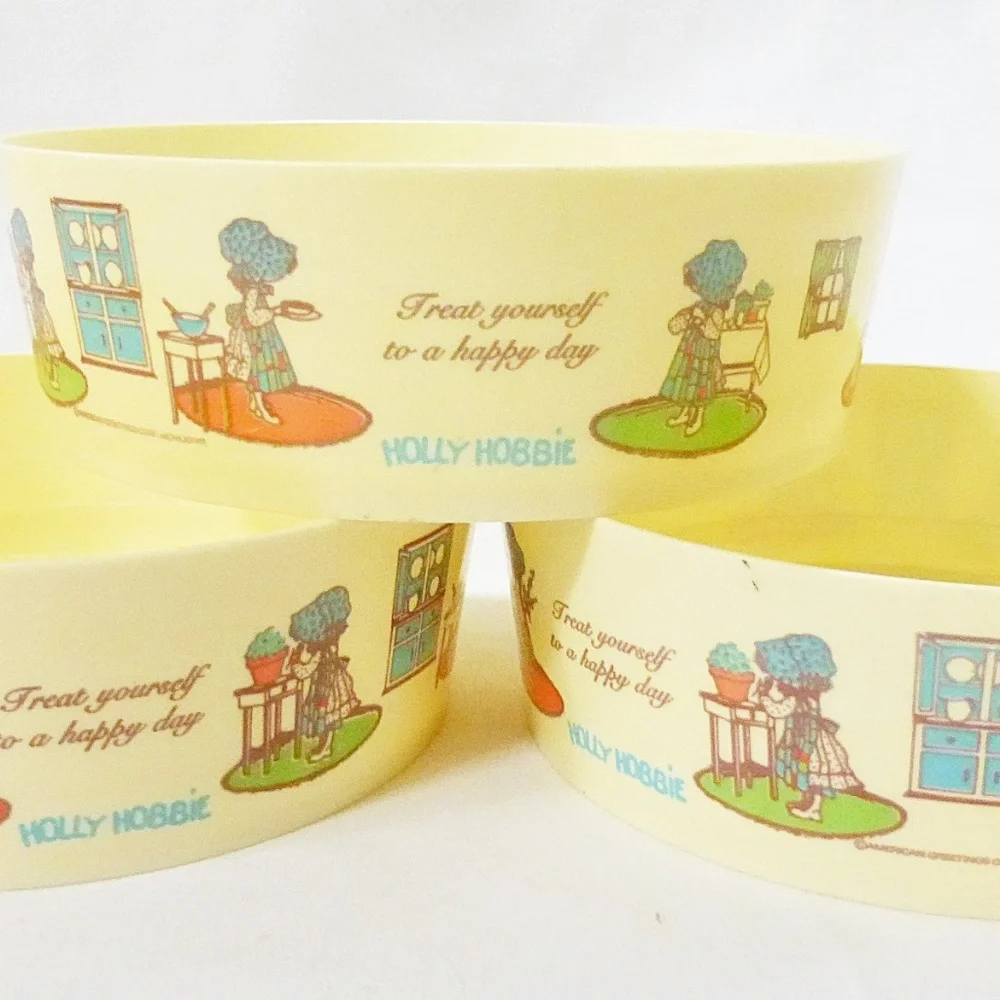 Vtg Holly‎ Hobbie the coca cola company collector series salad bowl set of 4