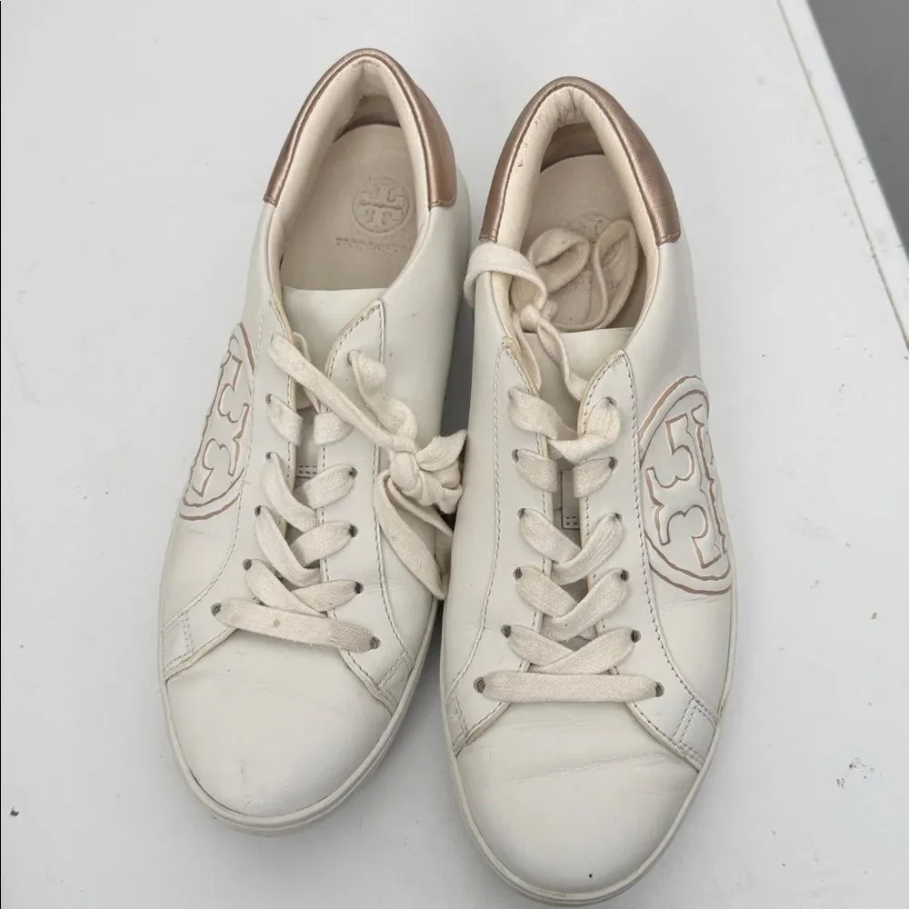 Tory Burch whith rose gold leather 7