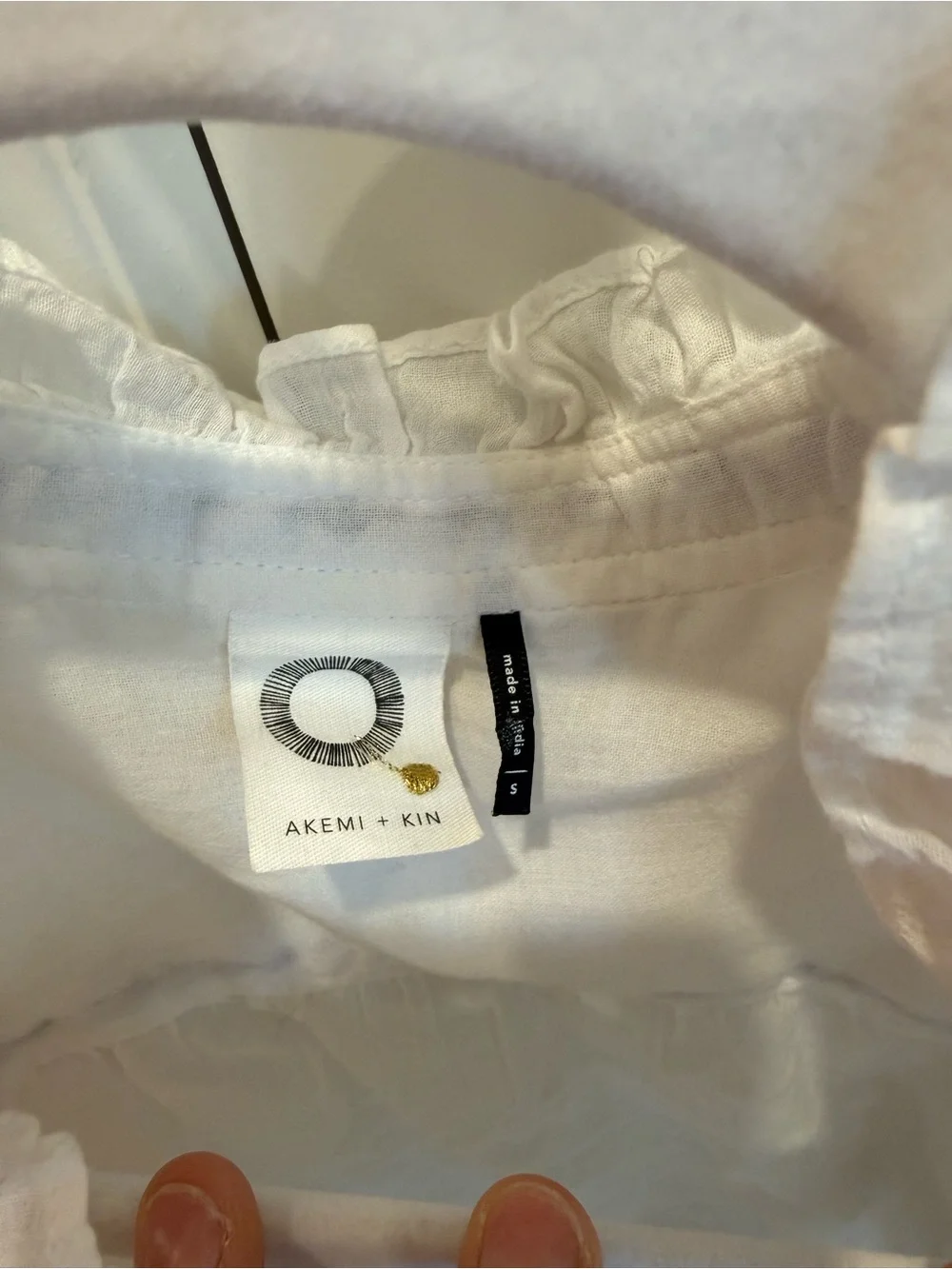 Anthropologie lightweight white