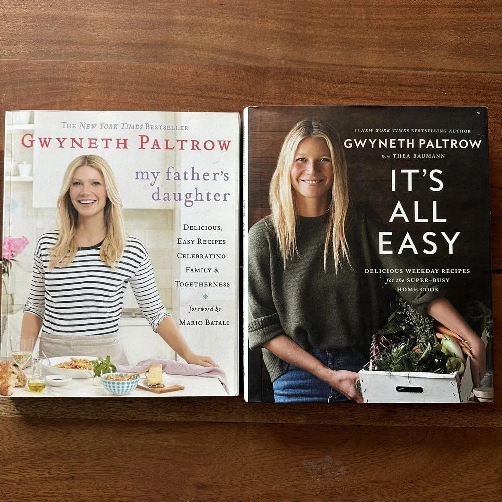 Gwyneth Paltrow Cookbook Lot 2 It's All Easy and My Fathers Daughter