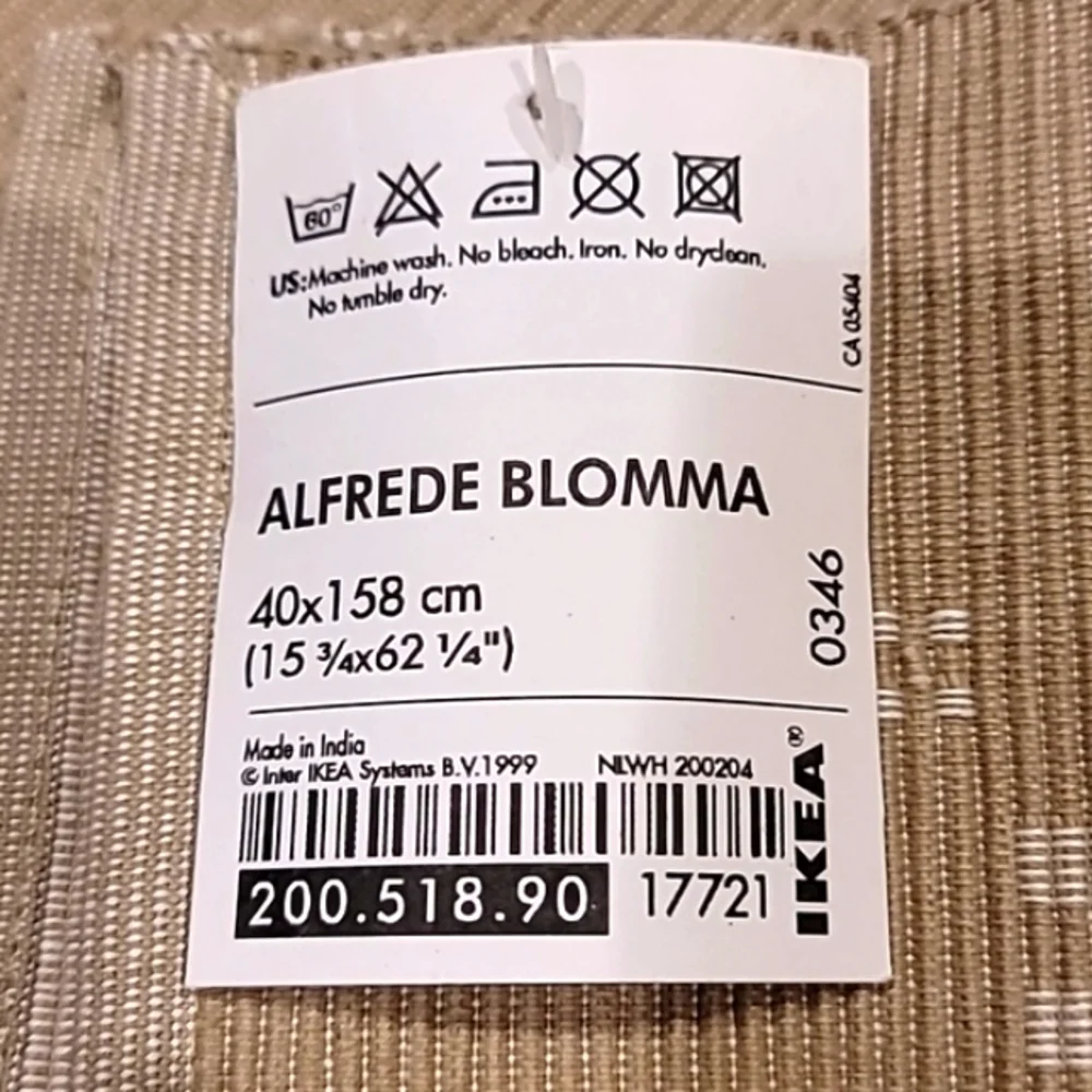 IKEA Alfrede Blomma Table Runner Beige