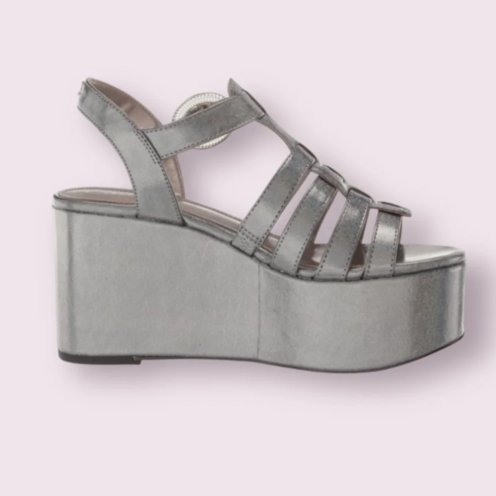 Circus NY by Sam Edelman Golda Platform Wedge Sandal in Iridescent Black