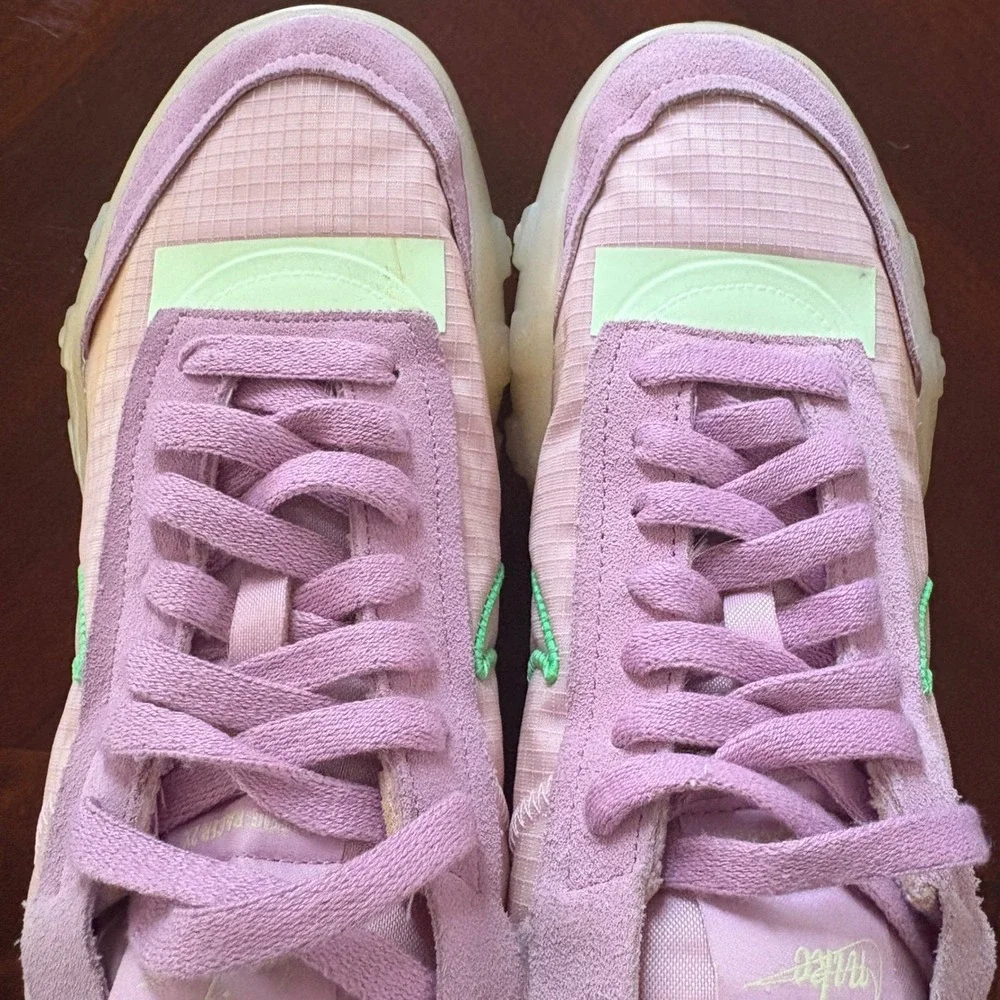 Nike Waffle Racer 2X Womens 8 Arctic Pink‎ Green CK6647-601