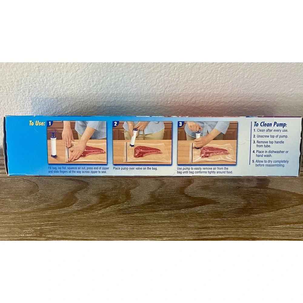Ziploc bag freezer