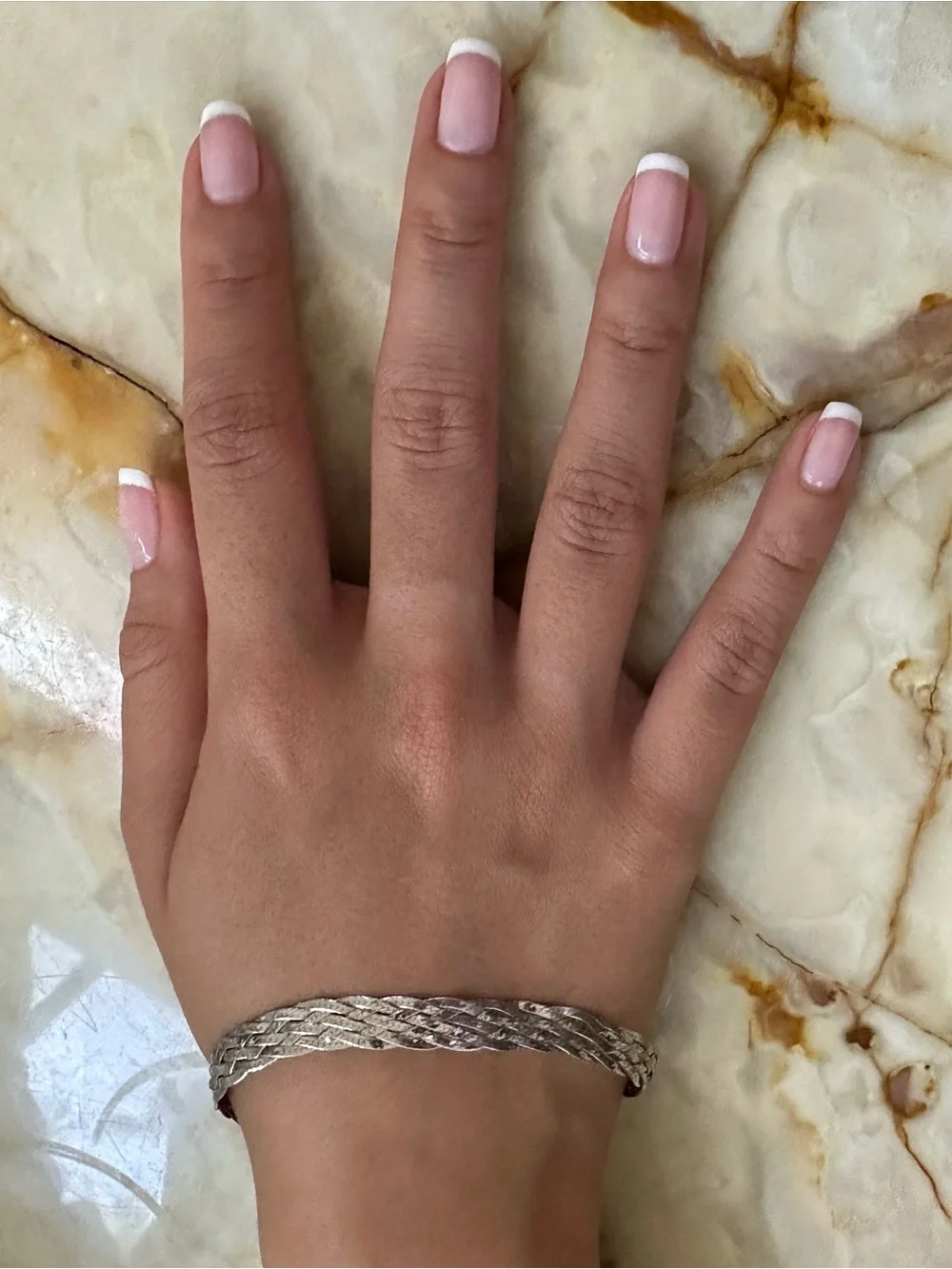 925 Sterling Silver stylish braided