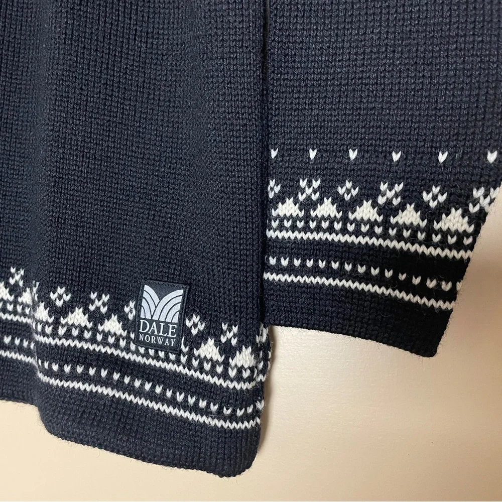 Dale of Norway Anniversary 1/4 Zip Sweater Men's Small Wool Nordic Fair Isle