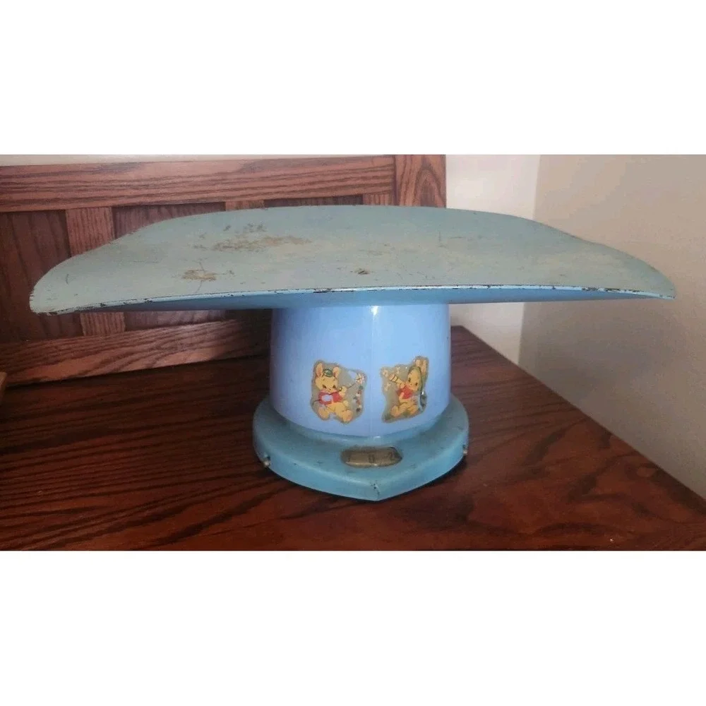Vintage Blue Baby Nursery Scale Antique‎ Kitchy 1949 Bunnie Decals