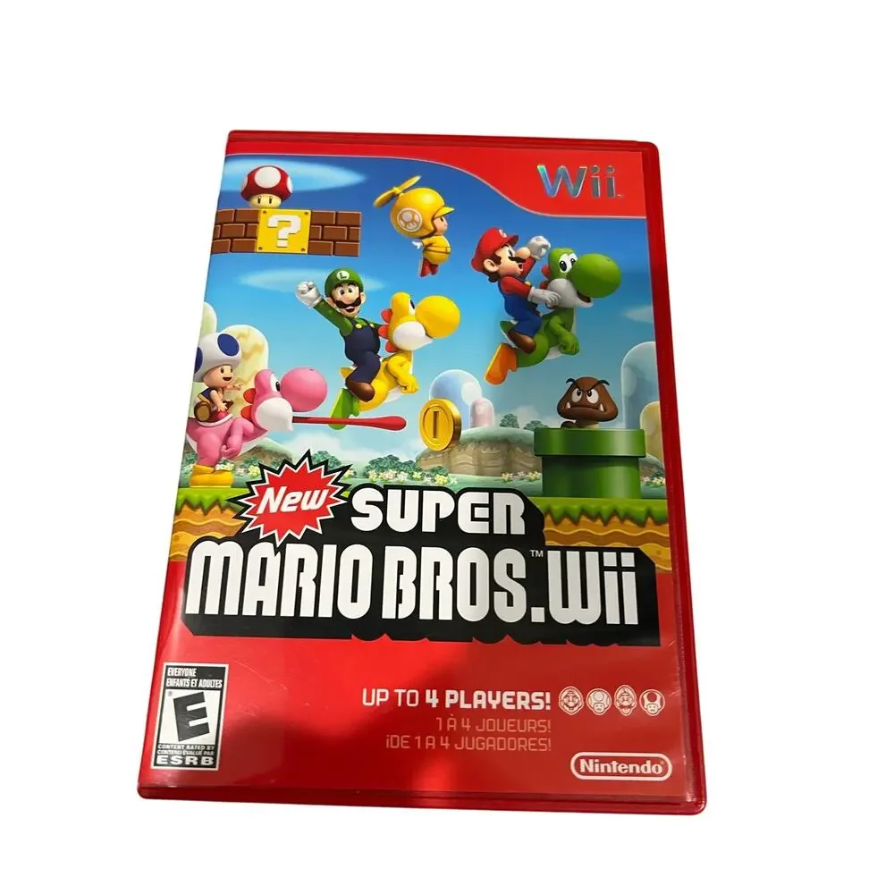 Nintendo Wii RVL-001 Console Bundle GameCube Compatible Wii Sports Mario