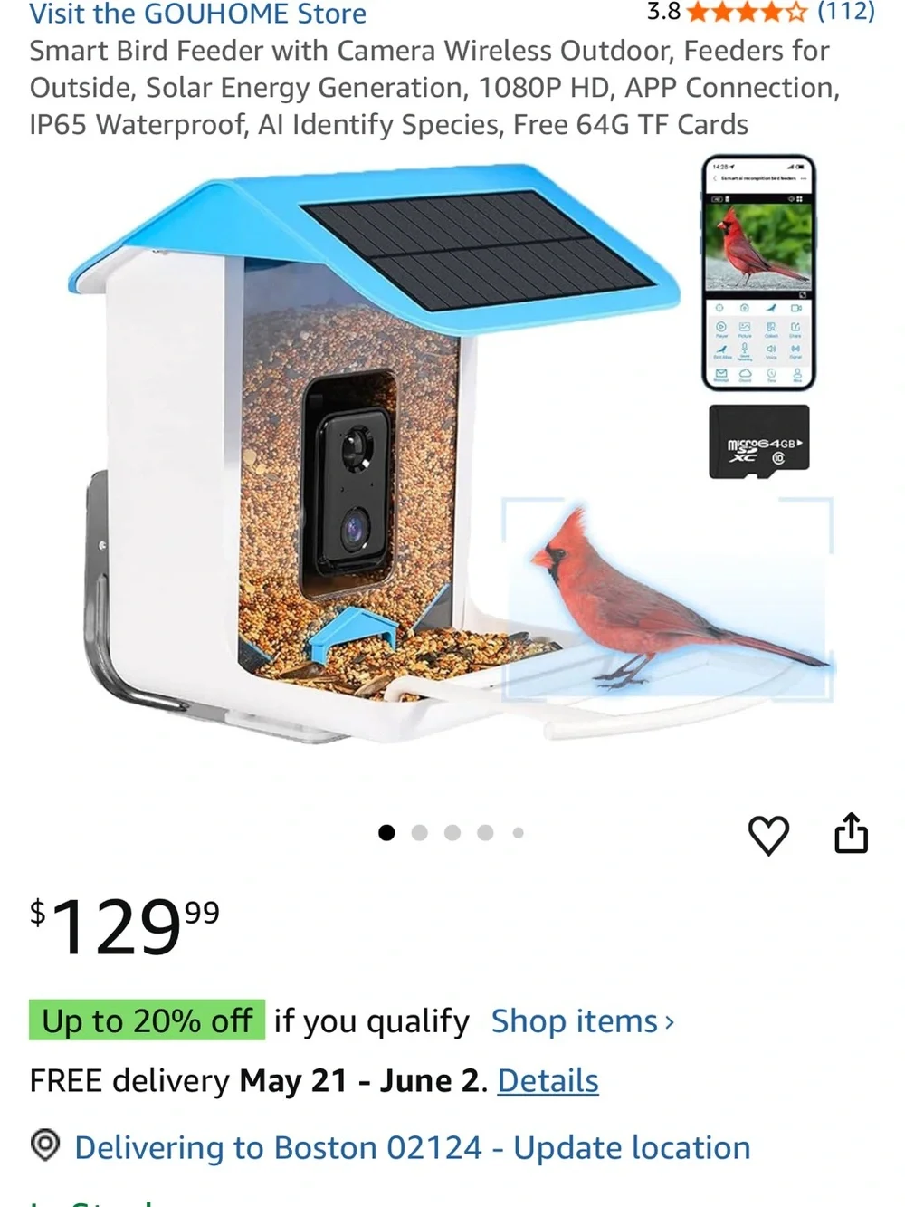 Bird Feeder smart remote