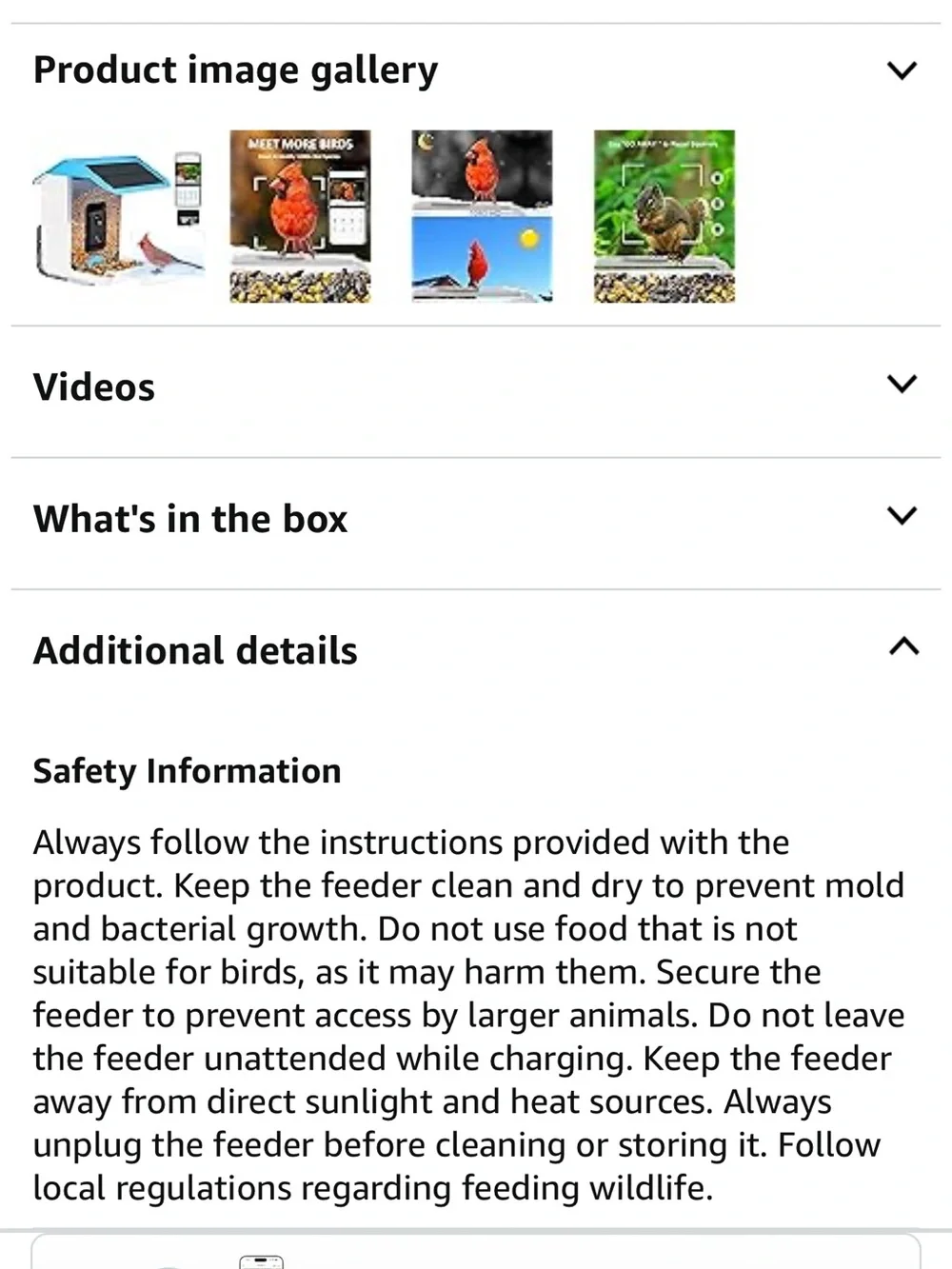 Bird Feeder smart remote