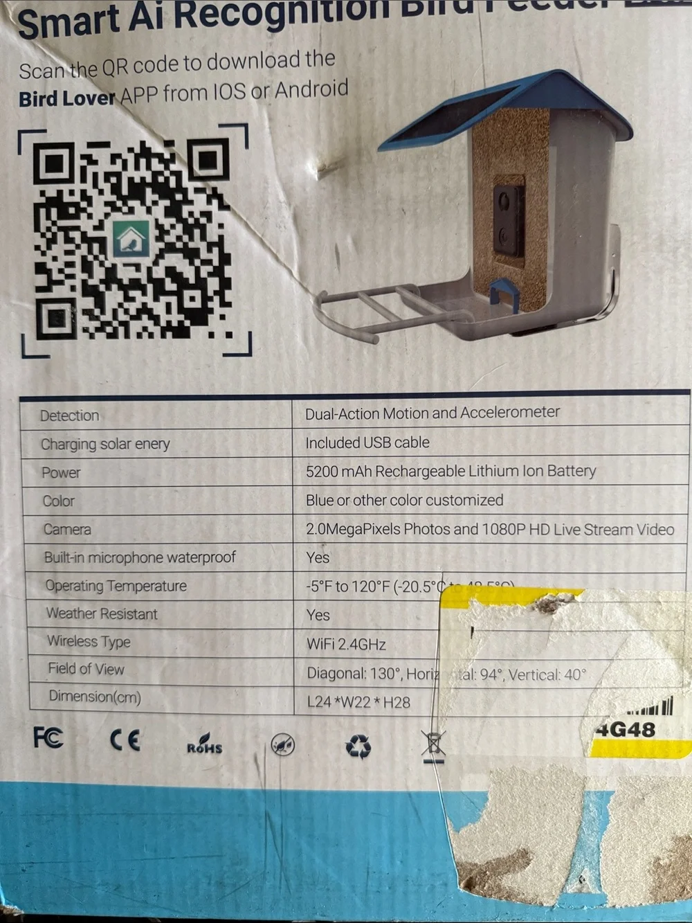 Bird Feeder smart remote