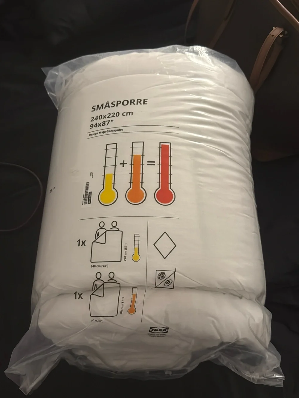 IKEA SMÅSPORRE White All-Season Duvet Insert