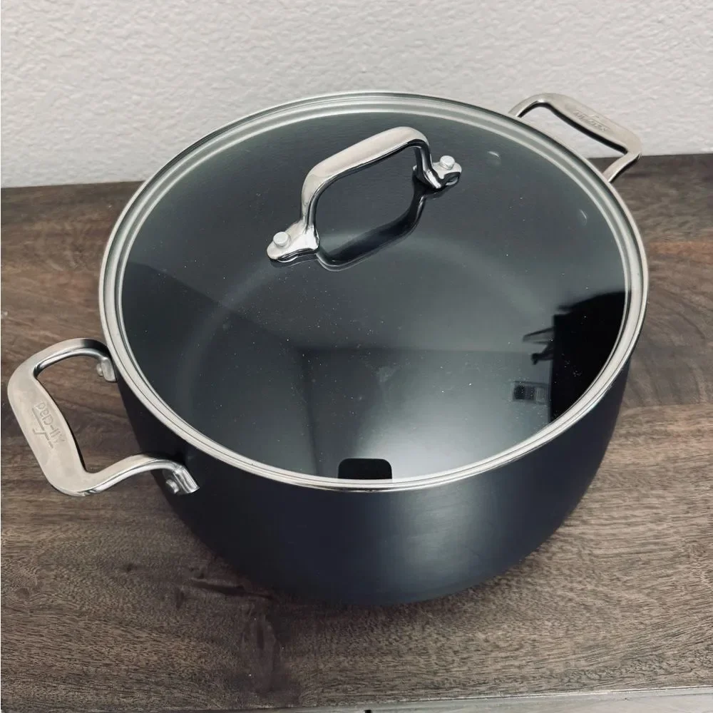 All-Clad HA1 Expert Cookware Nonstick Stockpot with Lid 8 qt