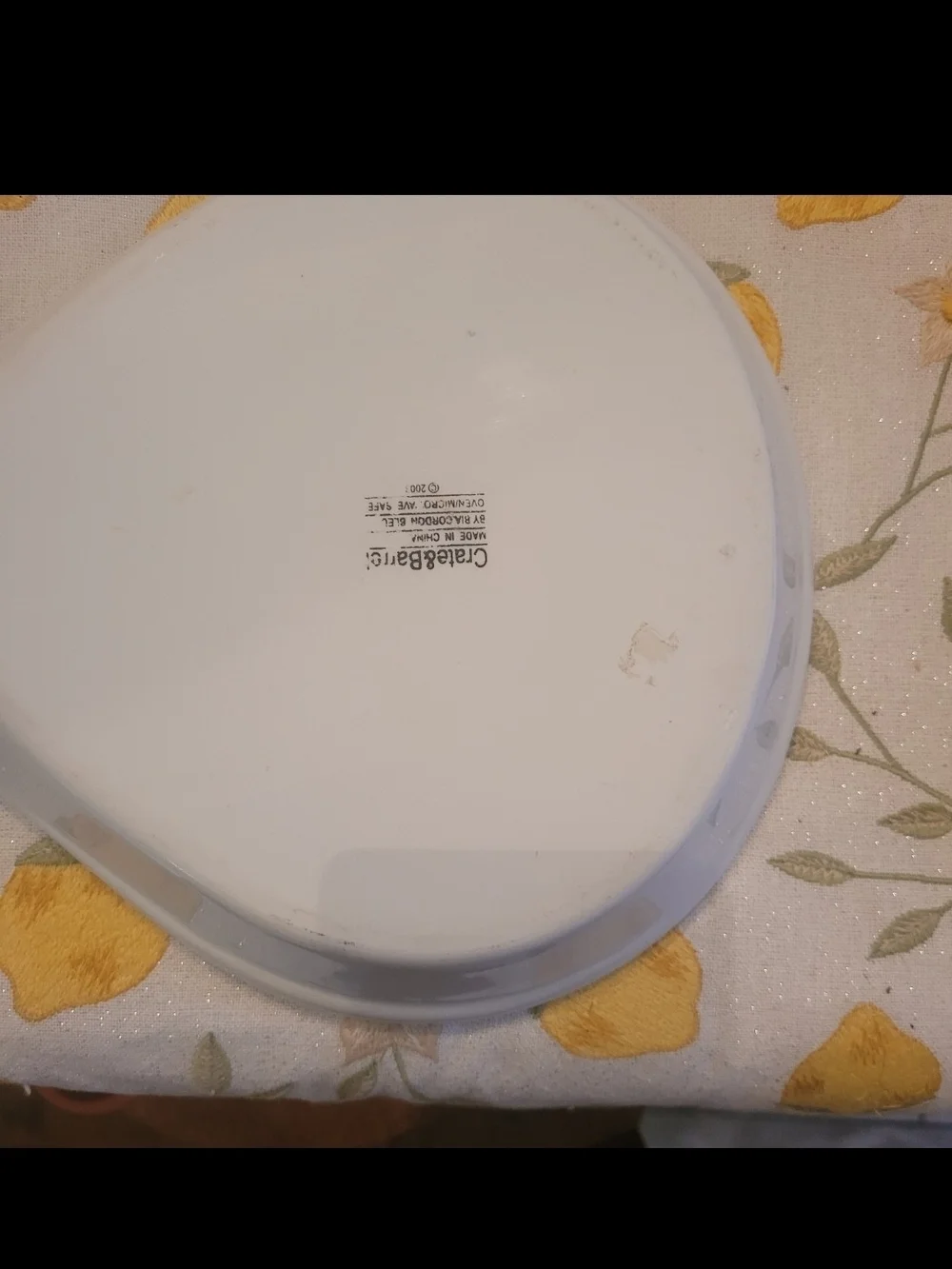 Crate&Barrel glossy finish