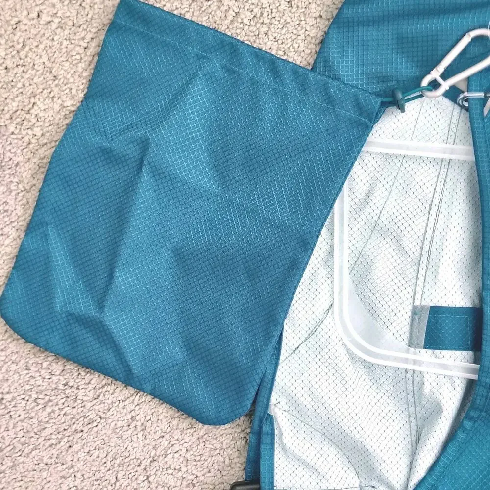 Arcadia Trail XXL Teal Reflective Raincoat Dog Jacket 38-44