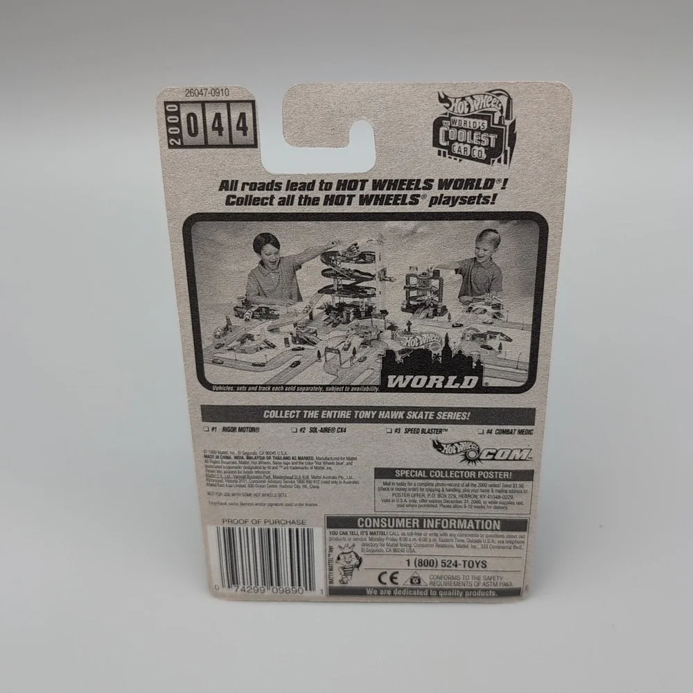 HOT WHEELS TONY HAWK SKATE SERIES!! COMPLETE‎ SET OF ALL 4 DIE-CAST
