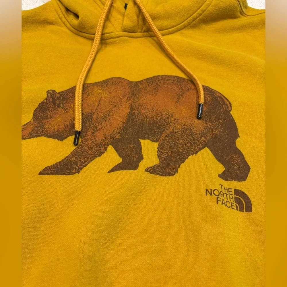 The North Face yellow hoodie