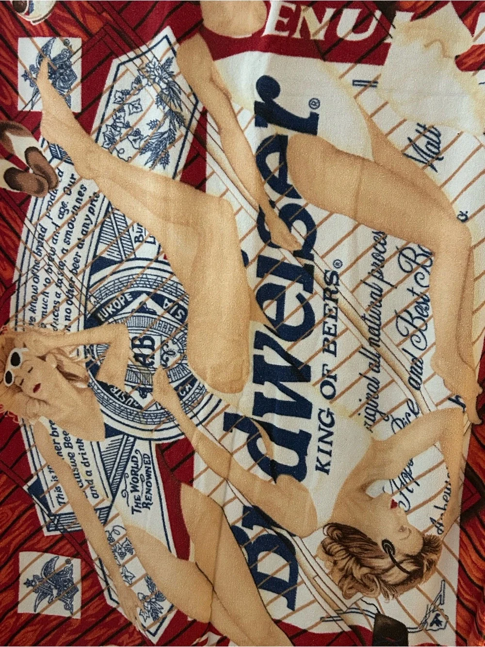 Budweiser 36”wx63”l this