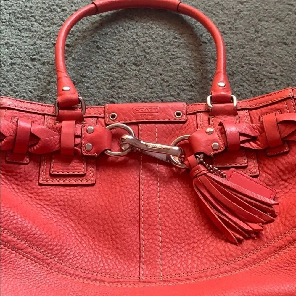Coach red purse