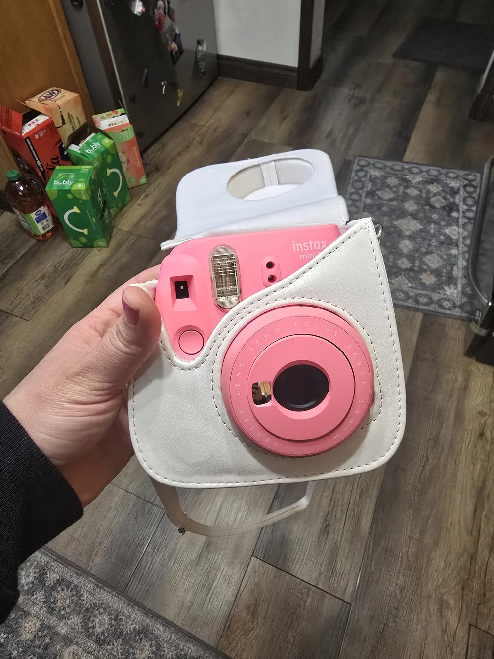 Pink Instant Film Camera - Cute Portable Shooter