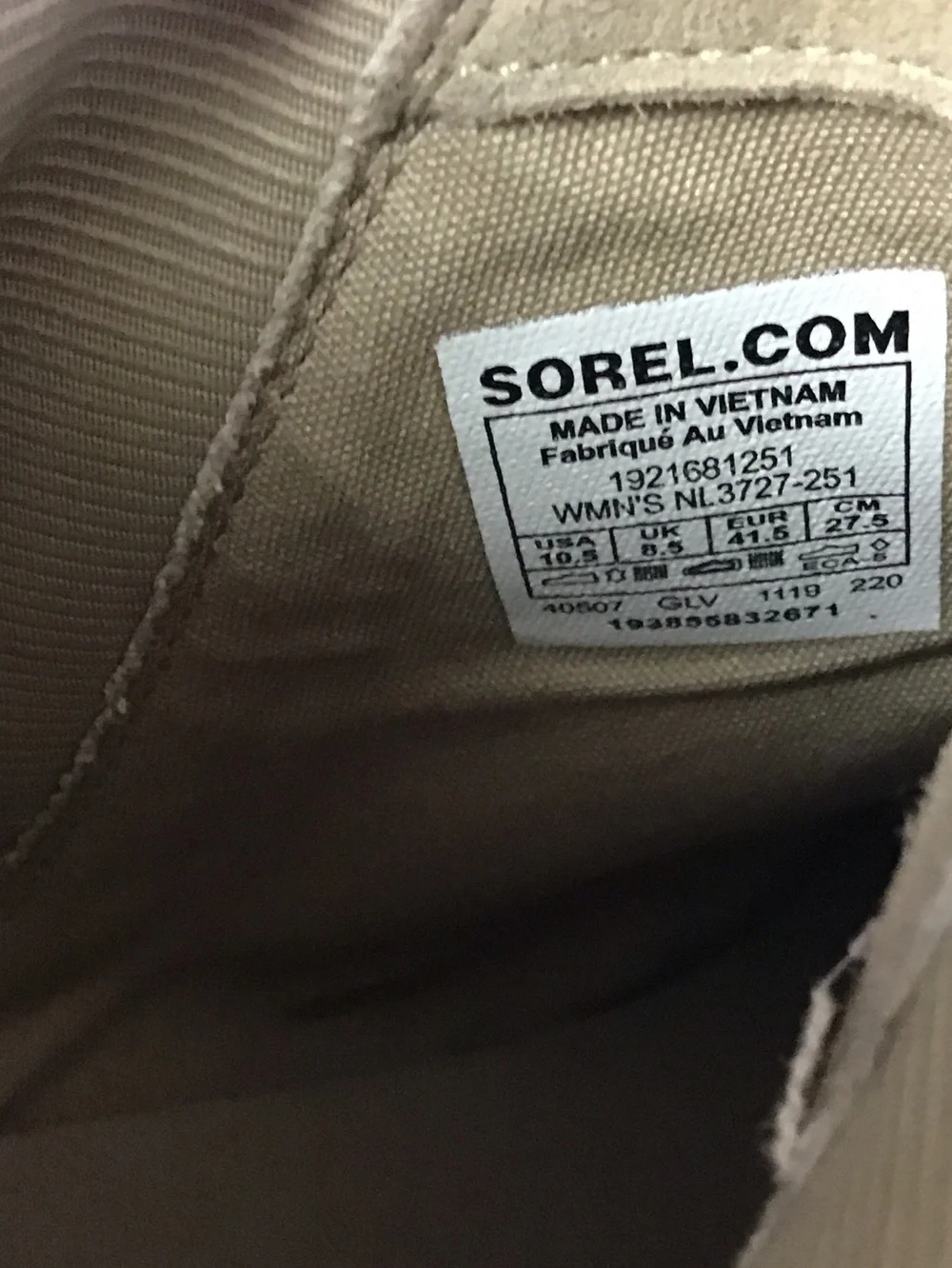 Sorel excellent pre