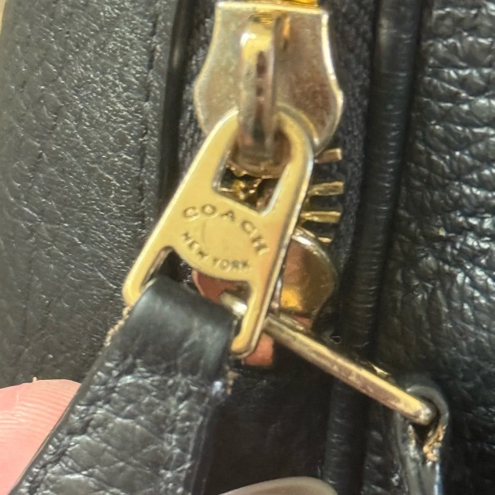 Coach Court Leather Backpack with Gold Hardware Trendy Minimalist Bag