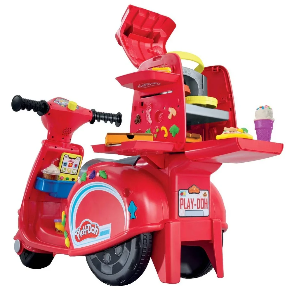 Play-Doh Pizza Delivery Scooter Playset,‎ Large Ride-On Play Toys, Ages 3-5 NEW