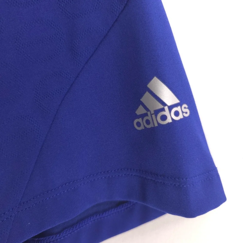Adidas‎ Mens Polo Shirt ClimaCool Formotion M Blue Graphic Golf Performance