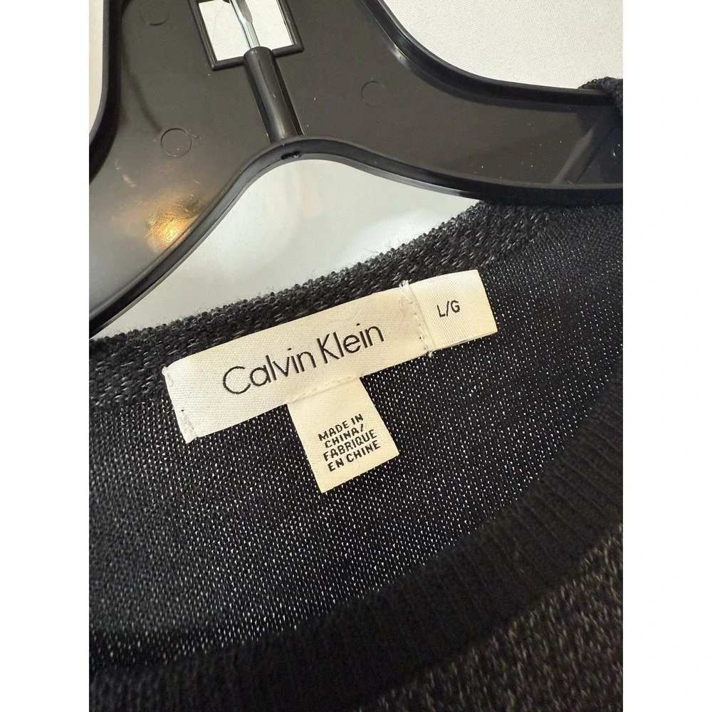 Calvin Klein Sweater Men‎ Large Cotton Blend Knit Long Sleeve J70